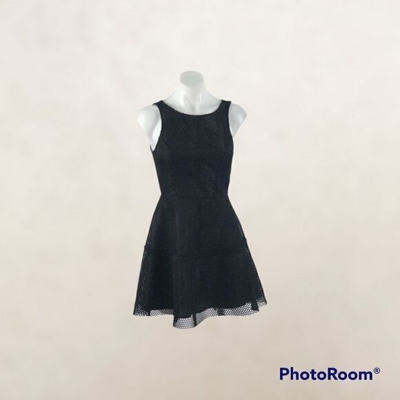 finn & clover Dresses & Skirts - Finn clover Black Mesh Sleeveless dress sz XS